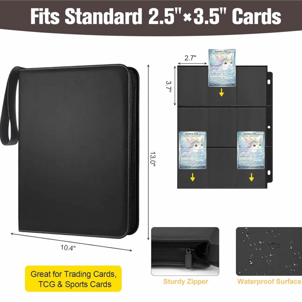 สมุดใส่การ์ด 900 ช่อง พร้อมแผ่ - Trading Card Binder บทวิจารณ์และราคา