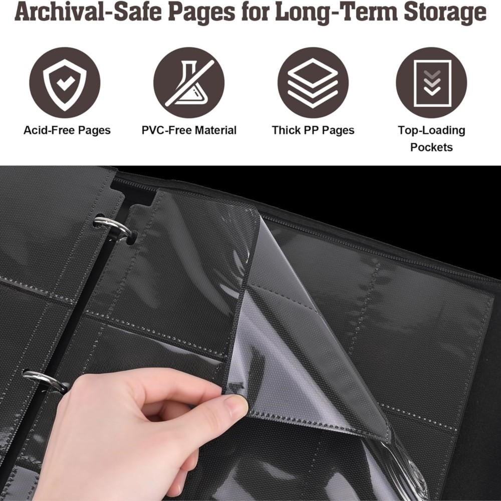 สมุดใส่การ์ด 900 ช่อง พร้อมแผ่ - Trading Card Binder บทวิจารณ์และราคา